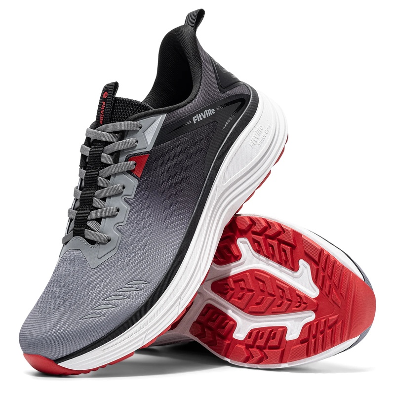 Wide Toe Box Running Sneakers - Sneakers sportive da uomo Fitville, scarpe